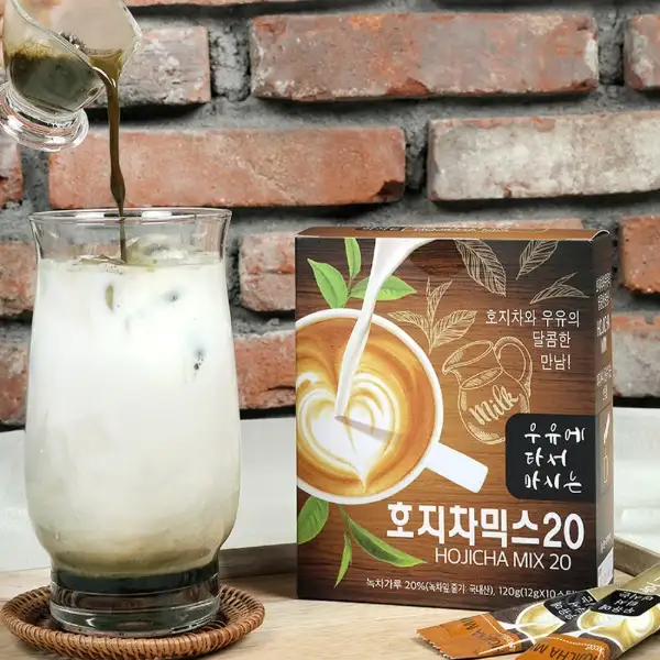 牛奶用焙茶混合粉 20 12g 10條裝