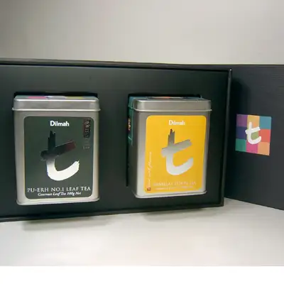 [Dilmah] Pu-erh Tea + Vanilla Black Tea Gift Set