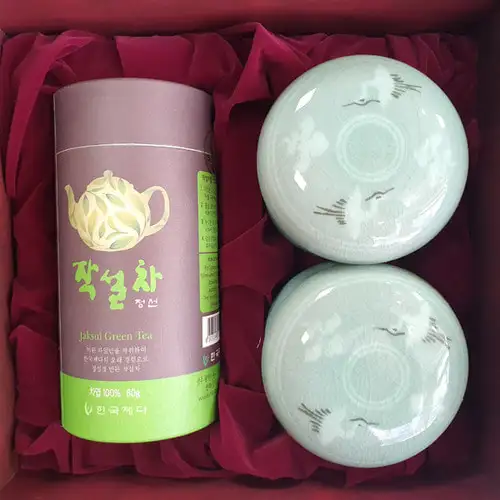 부부茶기 正選绿茶套装-青瓷茶具 特号