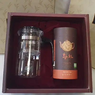 黄茶表一梅礼盒套装 春节中秋感谢礼盒