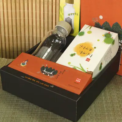 竹露茶2種禮盒5-1號-寄生茶+便攜式茶具