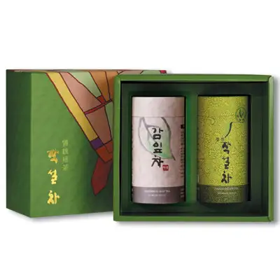 多谈柿叶绿茶礼盒套装(柿叶+精选) 秋夕 春节 节日礼物推荐