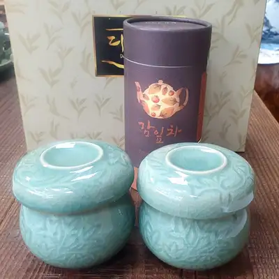 부부茶具 柿叶茶套装-青瓷茶具 特号