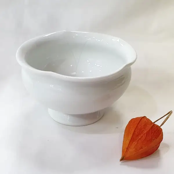 高级白瓷莲叶分享杯茶杯咖啡厅寺庙祭祀宗教用