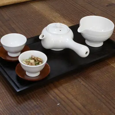 幼儿园茶艺课推荐白瓷1-2人茶具套装含杯碟托盘