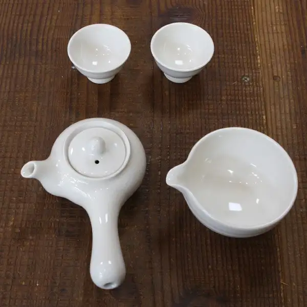 分 2人茶具套装(白瓷)-茶壶/公道杯/茶杯2个