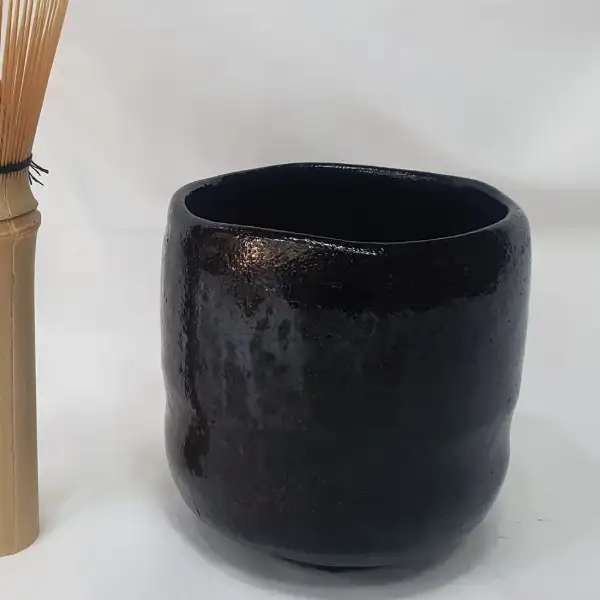 日本黑乐烧抹茶碗 – 高级茶道用茶碗