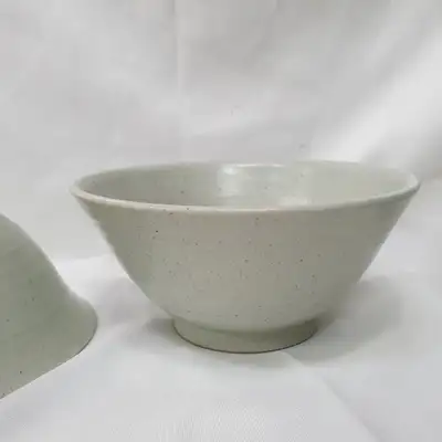陶艺轮制纹理美观的抹茶碗 茶碗