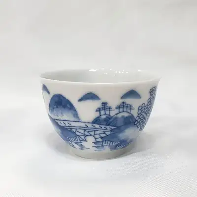 景德镇药心杯青花茶盏1号旗舰高级礼品套装 药心镇藏茶具盏