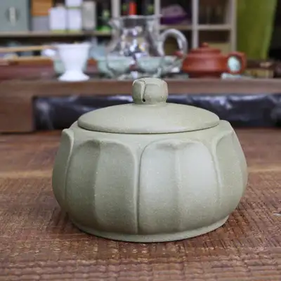 紫砂茶叶罐(双层)5号/茶荷/茶叶保存罐/紫砂陶罐