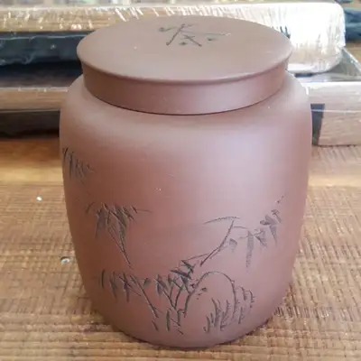 Zisha Tea Storage Jar (Double-Walled) Large 2018-1 Model