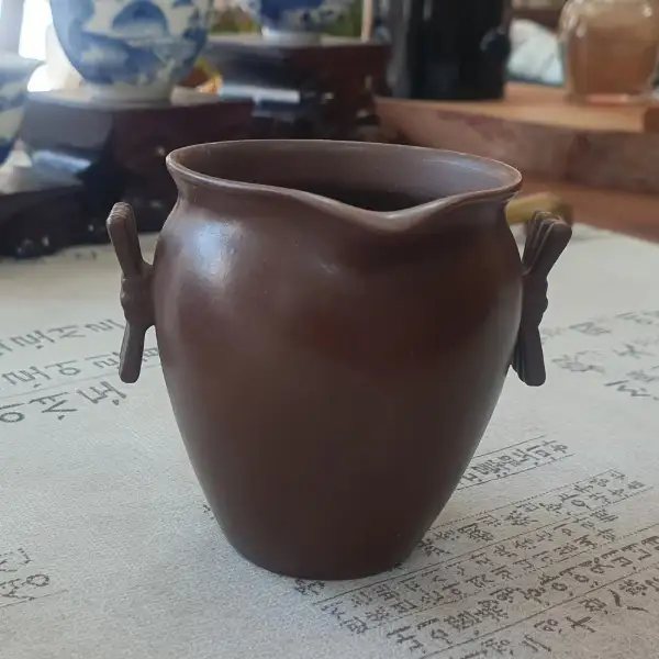 台湾三希紫砂熟乌迷你小容量公道杯