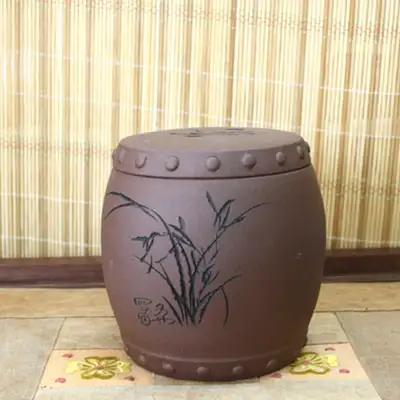 Zisha Tea Storage Jar (Yangdong) Small Size 10 - Tea Container - Tea Storage Vessel - Zisha Pot