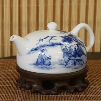 高级青花茶壶 新4号