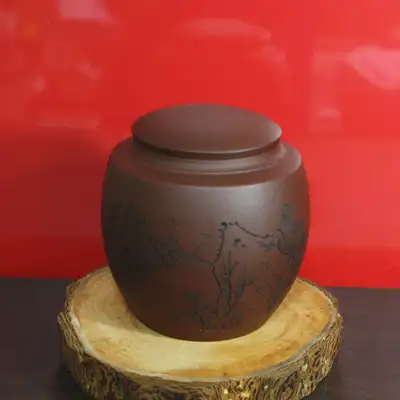 Small Zisha Tea Storage Jar (Rounded) - New No. 11 / Tea Canister / Tea Storage Container / Zisha Jar