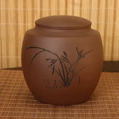 Zisha Tea Container (Dual-Lid) No. 2 / Tea Canister / Tea Storage Jar