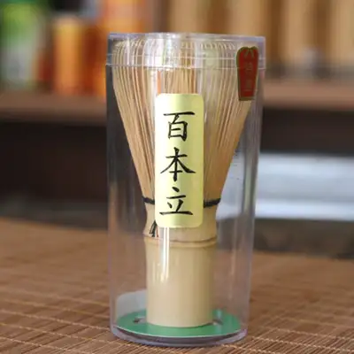 Matcha Whisk (Chasen) 100-Bristle - Yellow Bamboo, Handcrafted by Korean Artisan