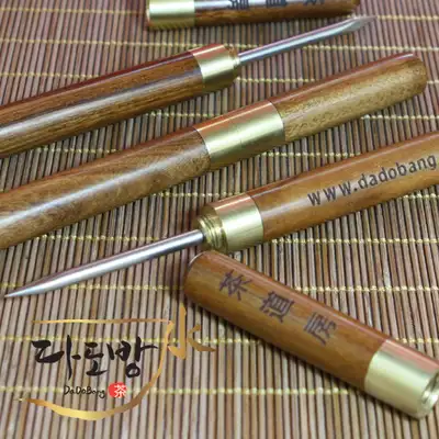 茶道坊高级原木普洱茶刀//茶针/普洱撬茶针 1个