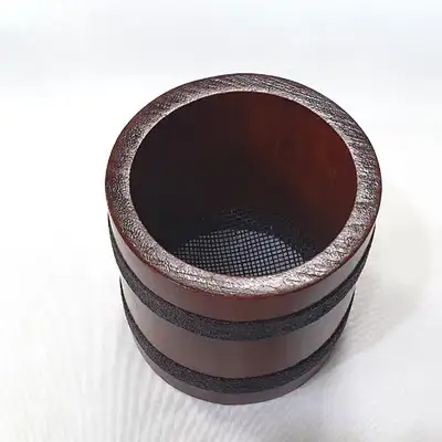 工艺匠人制作的圆筒形马尾毛茶筛 马抹茶筛网 高级外国友人感谢礼物
