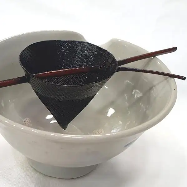 工艺匠人制作的圆筒形马尾毛茶筛 马抹茶筛网 高级外国友人感谢礼物 — 2