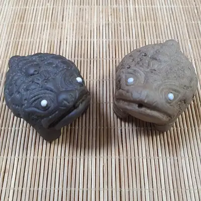 宜兴紫砂茶夫（茶宠）-三足蛤蟆 1对 普洱茶茶具 茶器 茶盘 装饰品 茶友