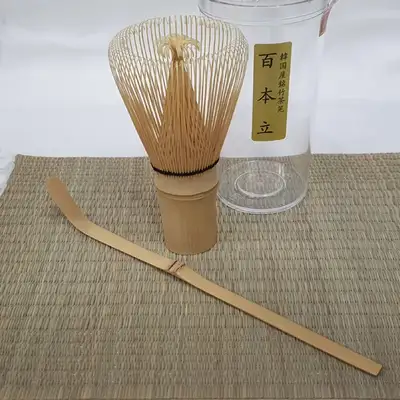 多道房抹茶茶道工具3件套装（茶筅+抹茶勺+茶垫）