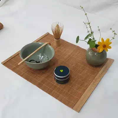 竹制茶席垫 茶垫 茶道垫 茶杯垫 天然餐垫 抹茶垫 茶席