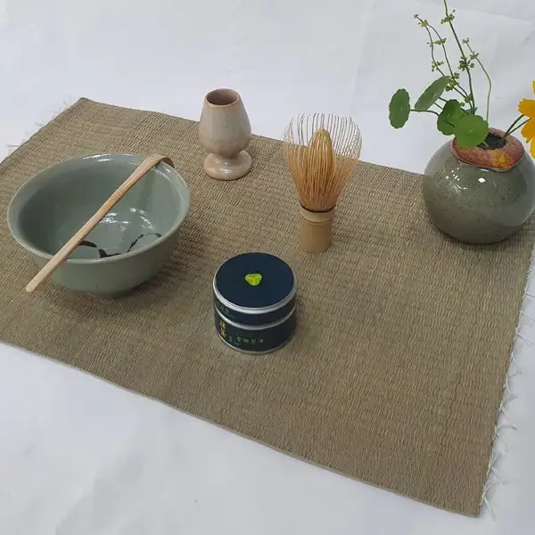 榻榻米风格茶垫 茶席 茶垫 台布 抹茶套装 茶布