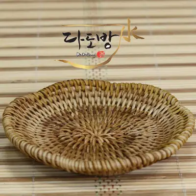 Handmade Bamboo Tea Cup Coaster Flower Petal Shape