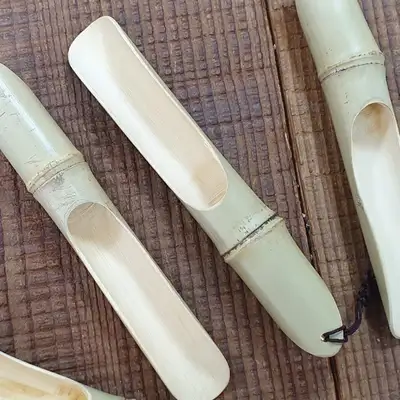 黄竹竹制茶勺 1个/茶则/茶勺