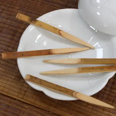 日本木制叉子9cm-打子插5个/花果子叉