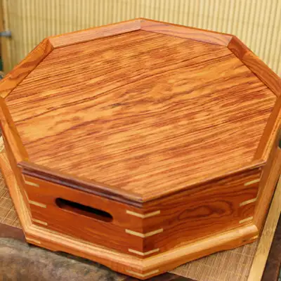 Bamboo Octagonal Tea Utensil Box - Matcha Tea Table