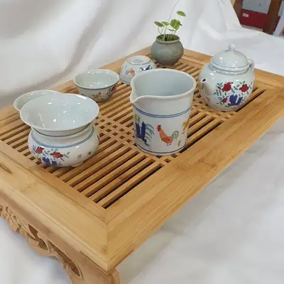 竹格纹茶盘(茶盘) 450号通用/茶具套装另售