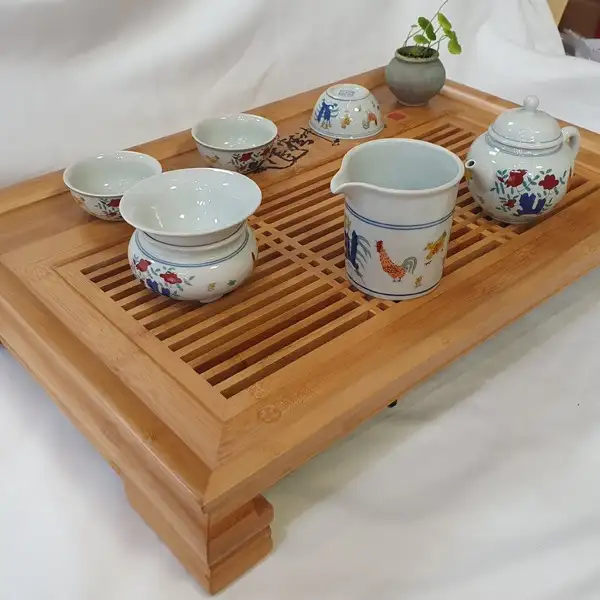 竹製窗格茶盤(茶盤) 470號通用/茶具組套可另行購買
