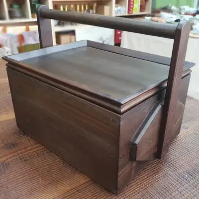 Deulcha Tea Utensil Storage Box Small - Tea Ceremony Set Storage Wooden Tea Ware Box