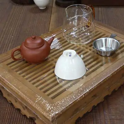 普洱茶茶具套装 1~2人用 新 5号/文割茶盘 370149000/紫砂壶 茶杯等茶道具