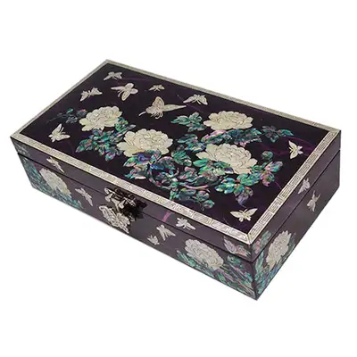 Size 7 Single-Tier Jewelry Box - Peony Purple