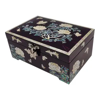 Jewelry Box Size 6 Single Tier - Peony Purple