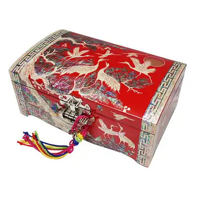 [Openwork] Direct Rolling No. 7 Two-Tier - Crane with Pine Tree (Red)