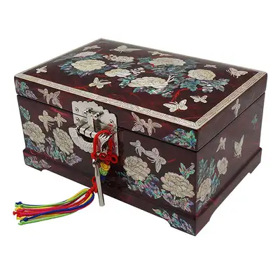 [Hanji] No. 8 Two-Tier - Peony (Red)