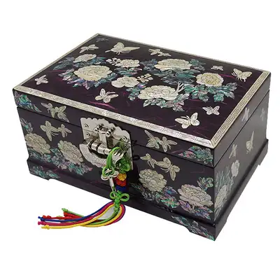 [Korean Paper] Size 8 Two-Tier - Peony (Betrothal Box)