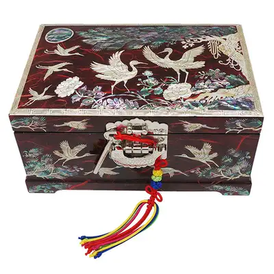 [Hanji] Size 7 2-Tier - Crane (Red)