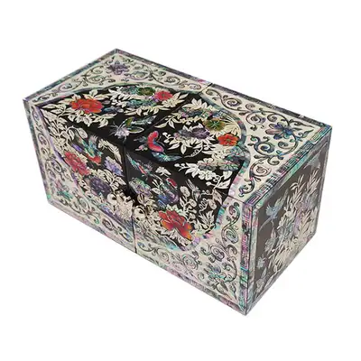 Openwork Ssanghab (Medium) - Oval Birds (Black)
