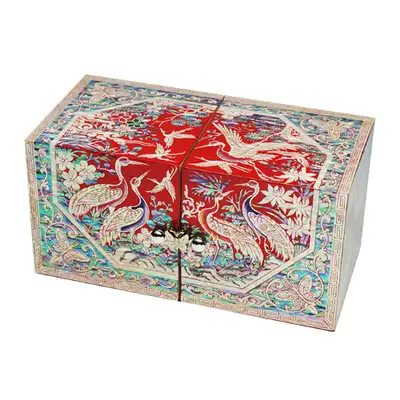 [Openwork] Ssanghap (Medium) - Octagonal Crane and Pine (Red)