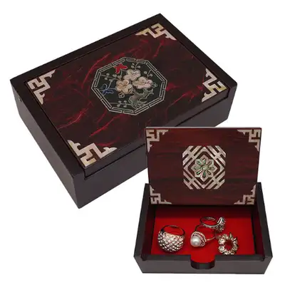 Double-Sided Mother-of-Pearl Business Card and Jewelry Box
