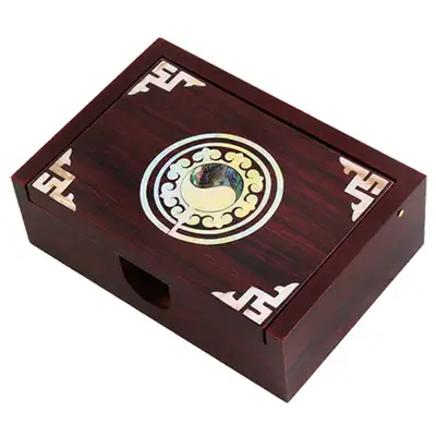 Mother-of-Pearl Inlay Lacquerware Business Card Holder Taegeuk