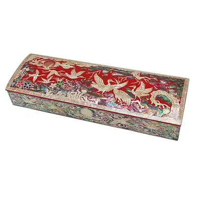 Separable Colored Mother-of-Pearl Brush Case Song-Hak 1 Red