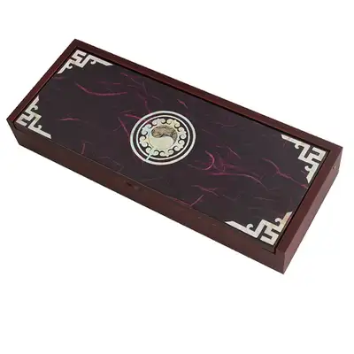 Mother-of-Pearl Lacquerware Hanji Pen Case with Taegeuk Pattern