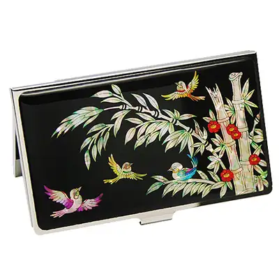 Nacre Lacquer Business Card Case Bamboo