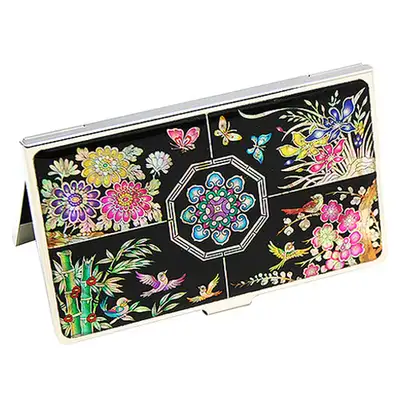 Naju Lacquerware Business Card Case with Four Gentlemen Motifs